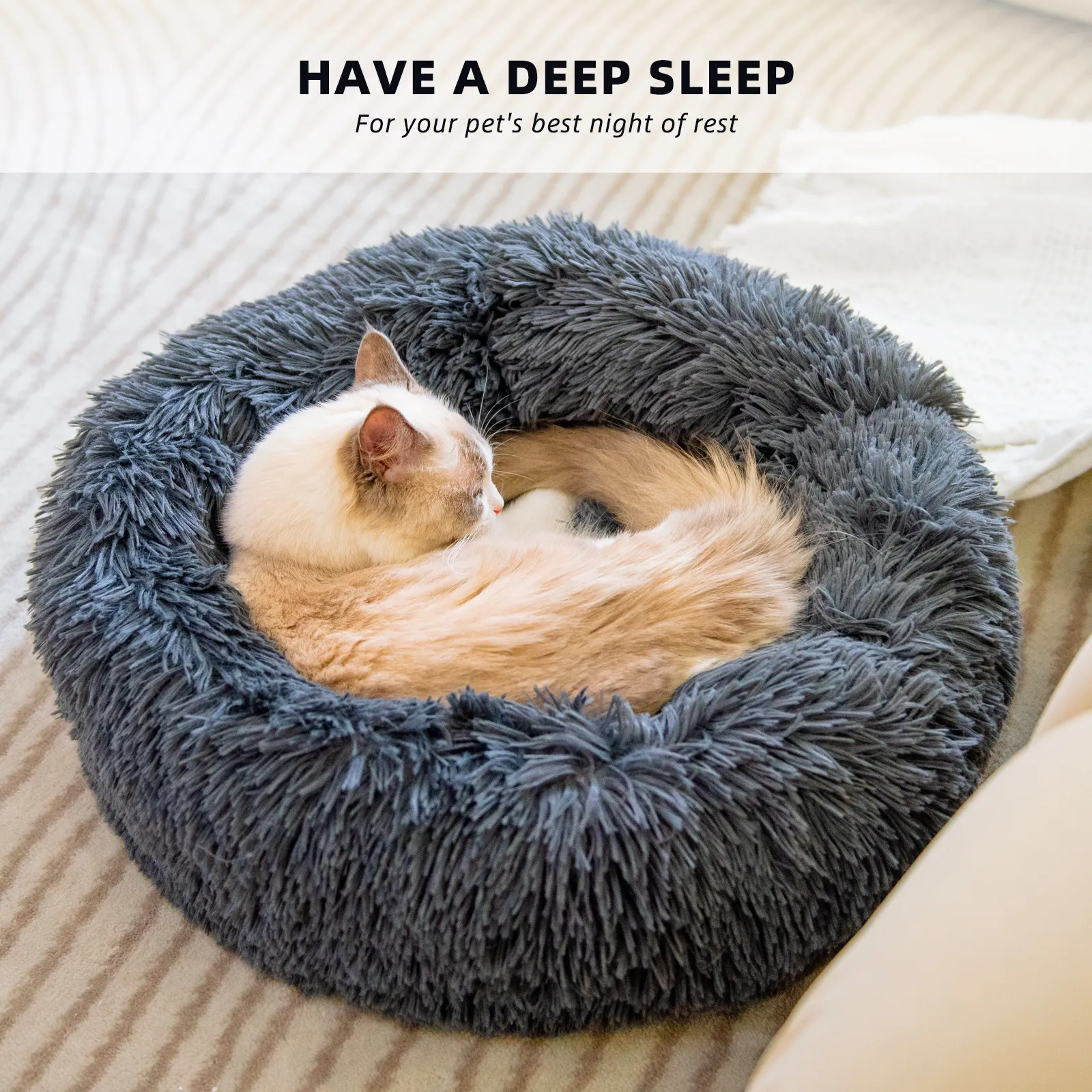Dog Beds For Small Dogs Round Plush