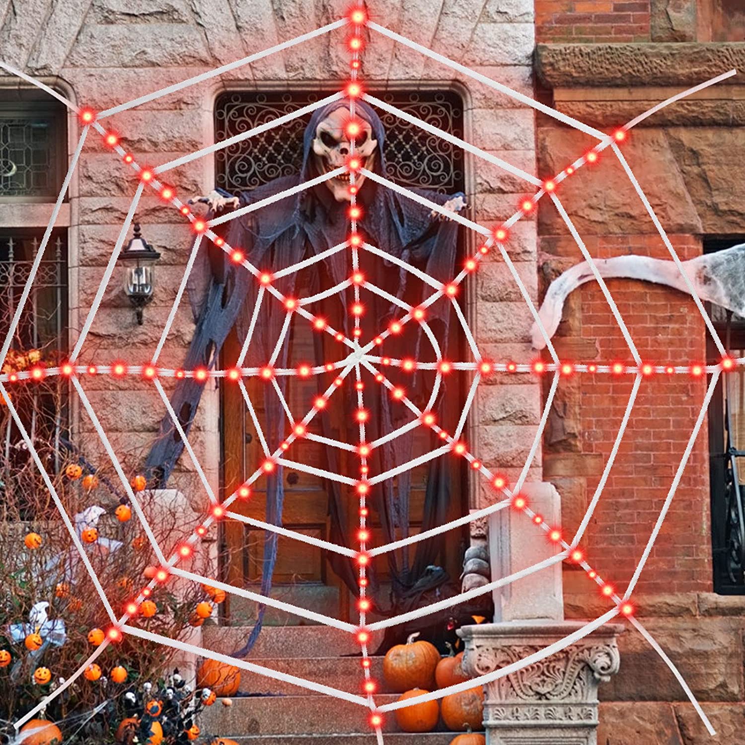 Glowing Spider Web Venue Setting Bar Decoration
