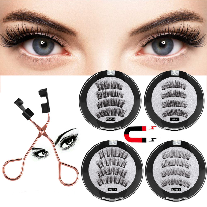 Clip Magnetico di Ritocco Eyelash False Eyelashes Fai da Te Set Trucco Magnetico