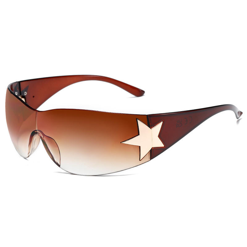 Title 14, Womens Fashion Five-pointed Star Rimless Sungl...