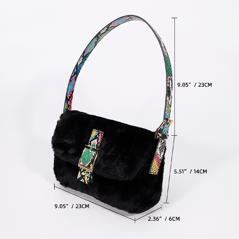 Black shoulder bag