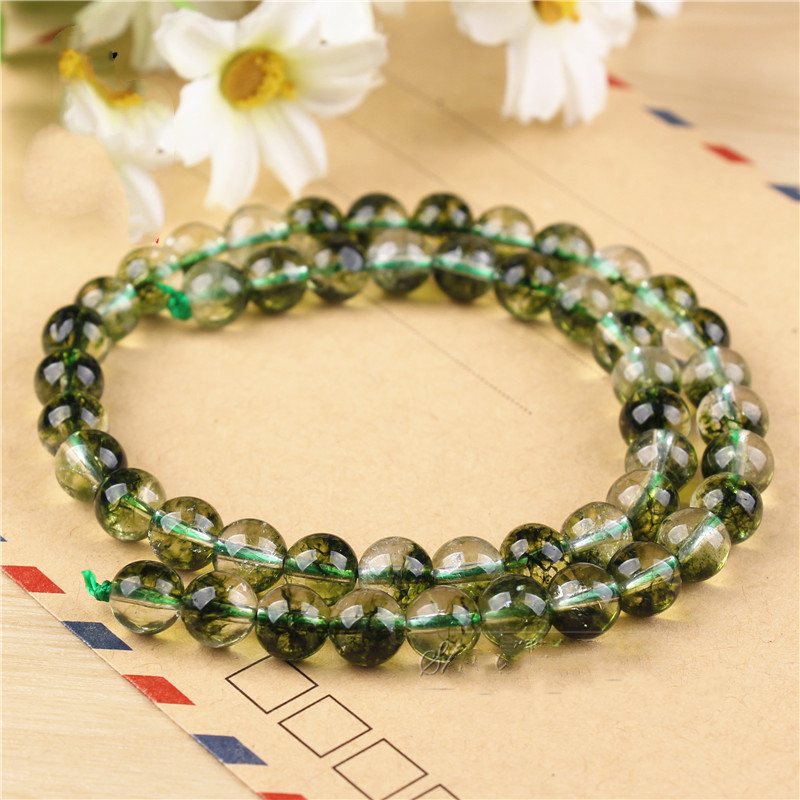 Green Ghost Pop Flower Crystal DIY Jewelry Beaded