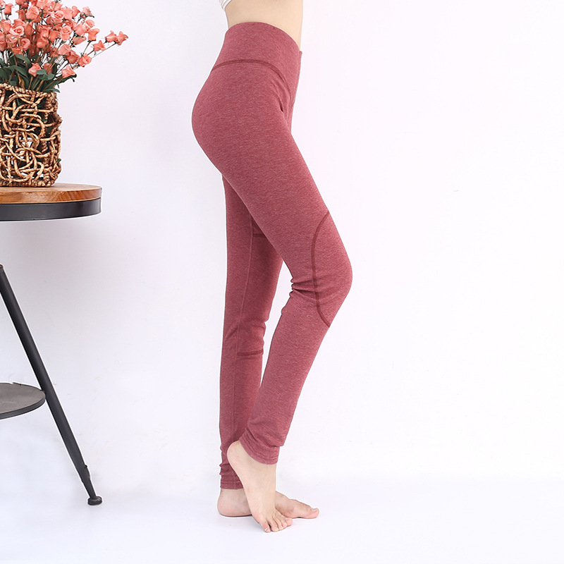Cotton Slim Fit Thick High Waist Pants