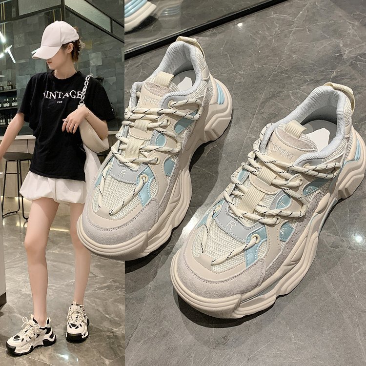 Autumn And Winter Schoolgirls' Casual Thick-soled Sneakers