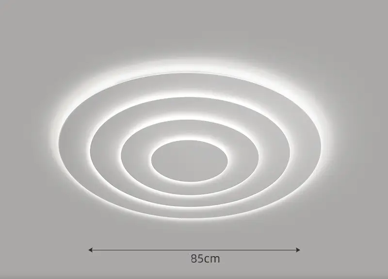 LED Ceiling Lamp In Atmospheric Living Room Is Simple