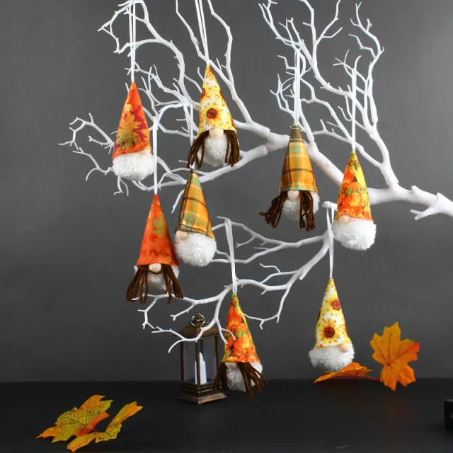 Harvest Festival Doll Pendant Autumn Cute Holiday Decorations Small Pendant 8Pcs - Shop at LoveMi