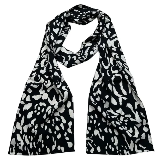 Abstract Long Scarf,Gallery Opening Bold Abstract Print Makes Artistic Statement,vacation,daily Life,evening Party,Office Appropriate Subtlety For ... Black - Shop at LoveMi