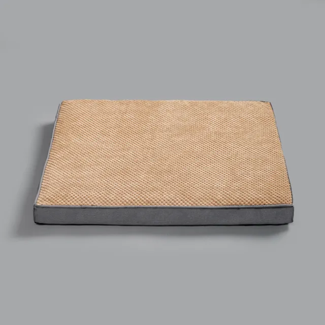 Pet Memory Foam Mat Cat For Small Medium Large Removable For Cleaning Puppy Cushion Super Soft Claming Khaki - Shop at LoveMi