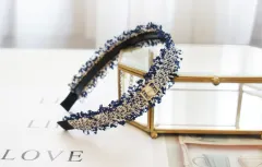 Simple Raw Edging, Beading, Thin Edging, Light Board, Hair Hoop, Headband, Pressing Hair, Lady - Blue B - View 1