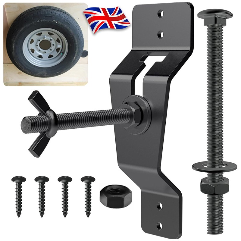 Spare Tire Wall Mount Carrier Holder Wear Resistant Save Space Wheel Bracket Kit