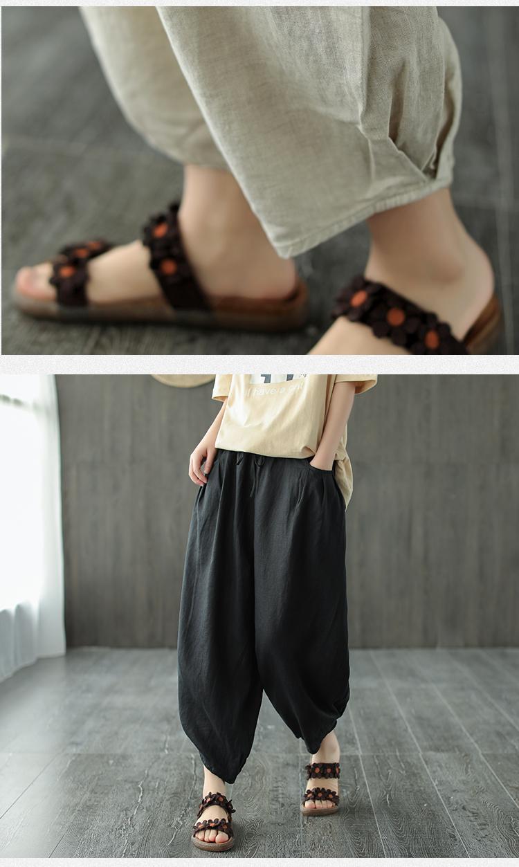 Title 6, Dames Zomer Cropped Broek Losse Pasvorm Lichtge...