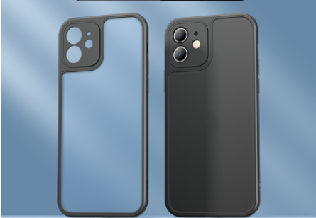 Coque de téléphone ultra-fine en silicone transparente – bleue – iPhone 12 Pro Max
