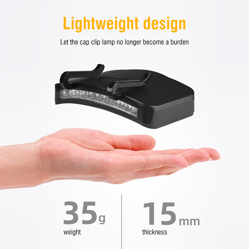 Running Camping Head Flashlight Work Lamp Cap Light 11 LED Headlight — image 5