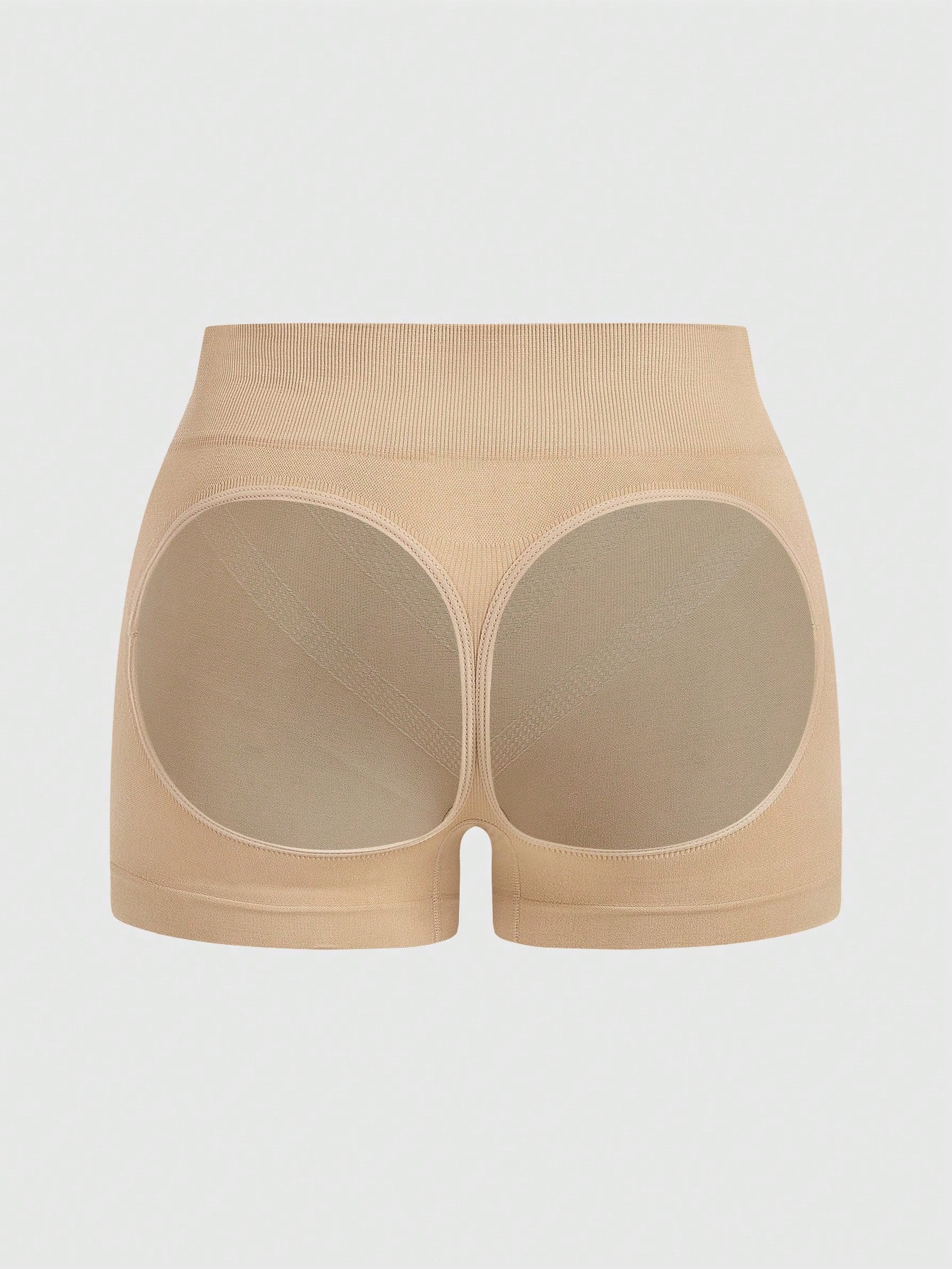 Women’s Mid Support Shapewear Shorts – Plus Size Cut-Out Butt-Lift & Tummy Control