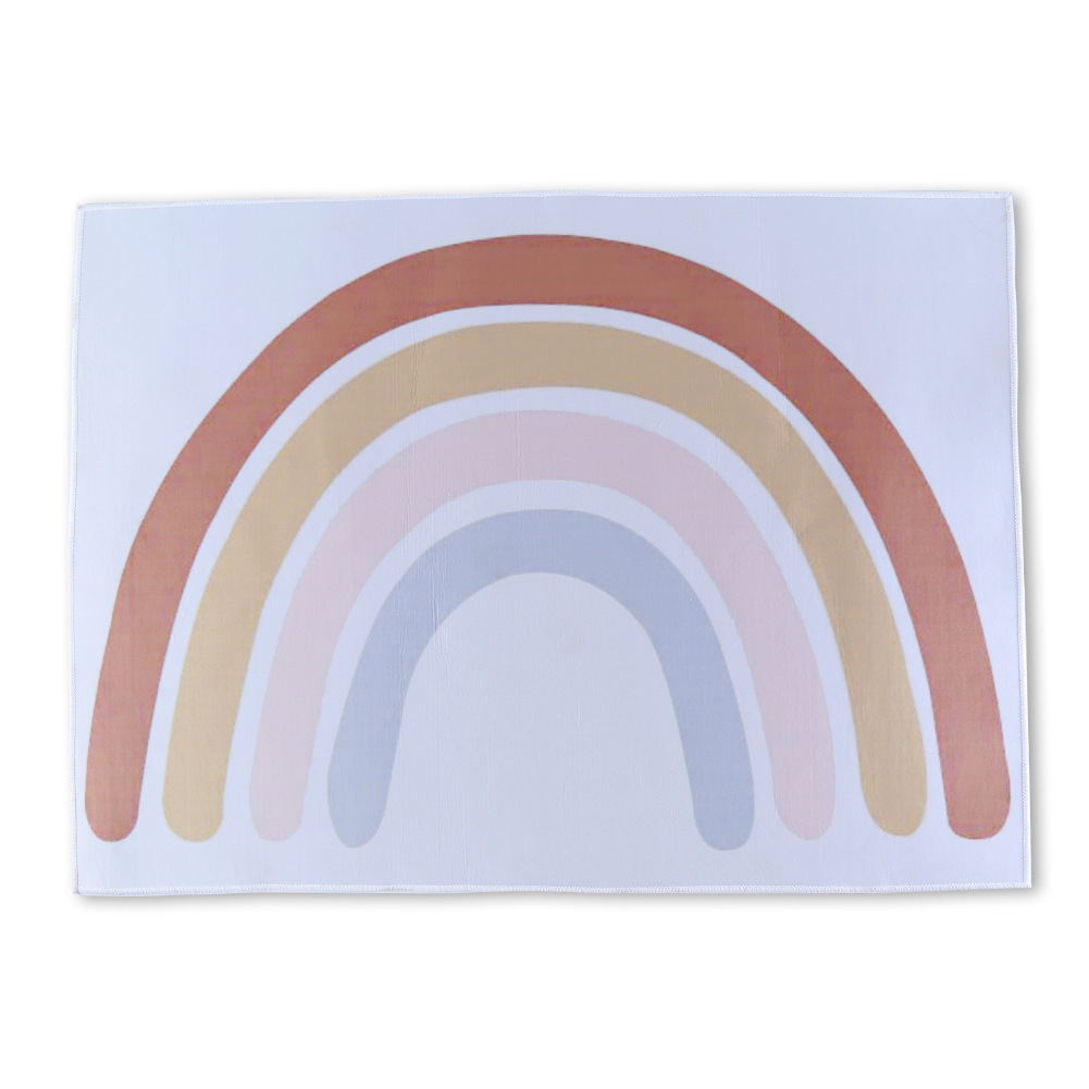 24c2a276 312f 4840 ae33 056e5b8a512b - Nordic children's room rainbow carpet