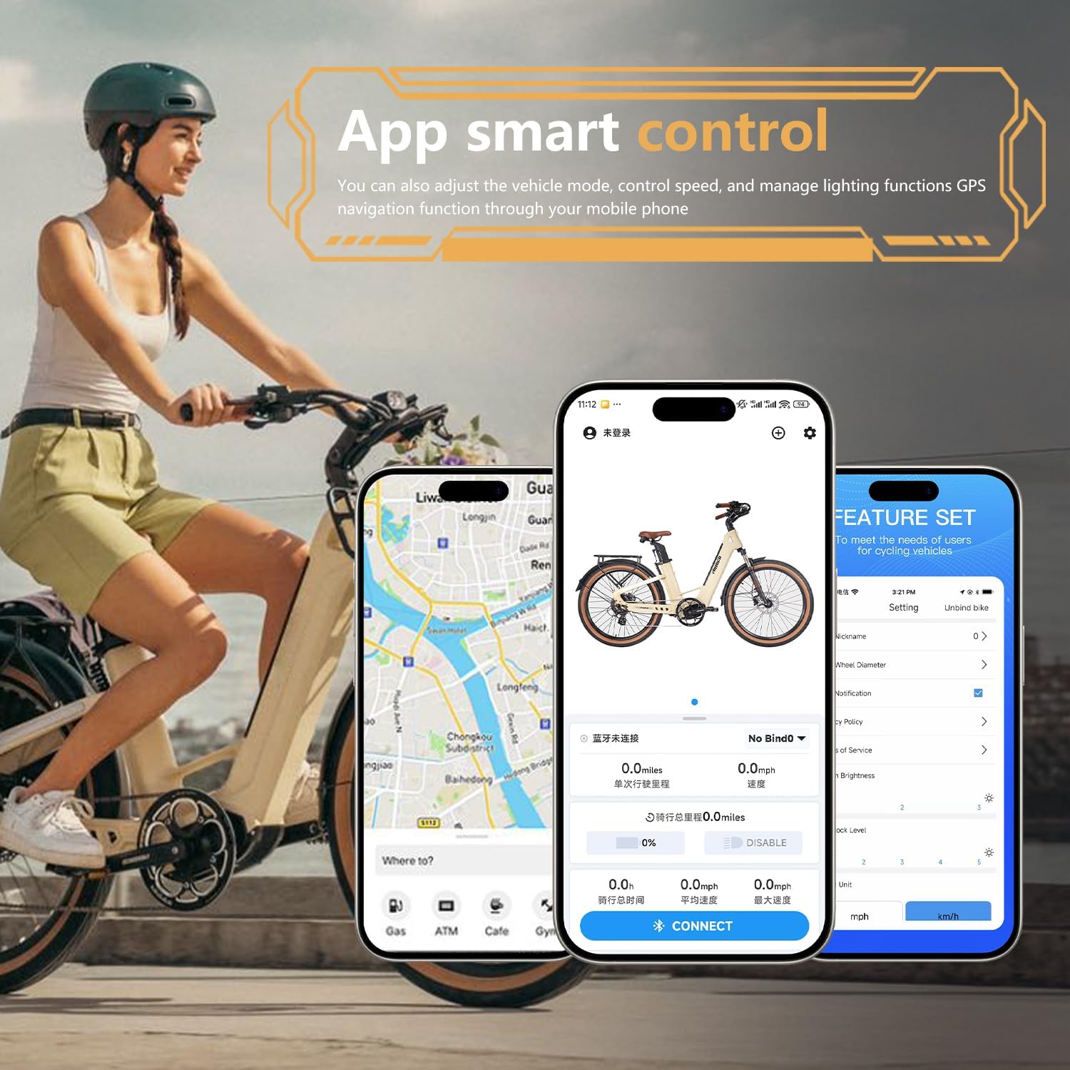 E-Bike, 1500W Peak Motor, Dual 48V 9.6Ah Batteries, 121-Mile Range, Carbon Fiber Frame, 25MPH, Hydraulic Brakes, IPS Display, Smart App