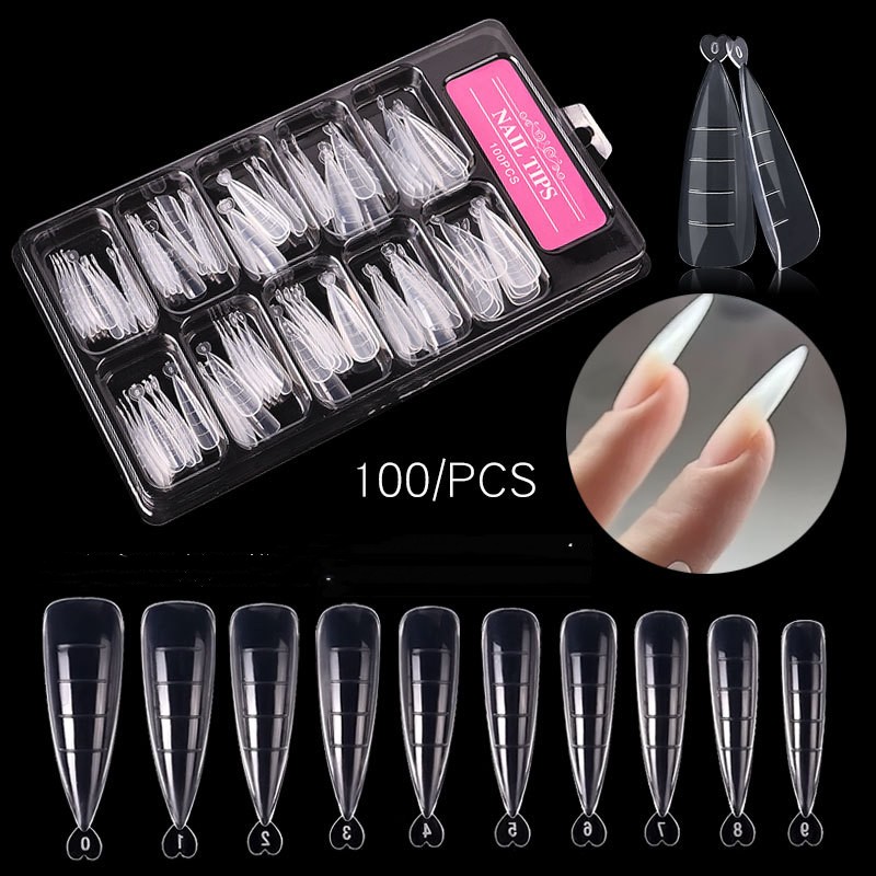 100Piece Extended Nail Mold