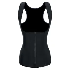 Women's Tight-fitting Tummy Tuck Vest Sports Corset Shaping Fitness - Black Film - View 1