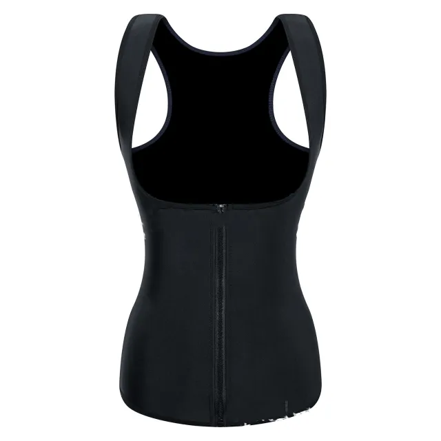 Women's Tight fitting Tummy Tuck Vest Sports Corset Shaping Fitness Black Film - Shop at LoveMi