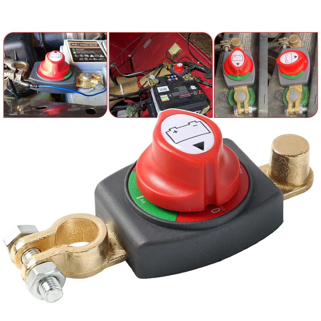 12V 24V Car Battery Disconnect  Cut Off Isolator Marine Truck Camper Boat New Uk 5