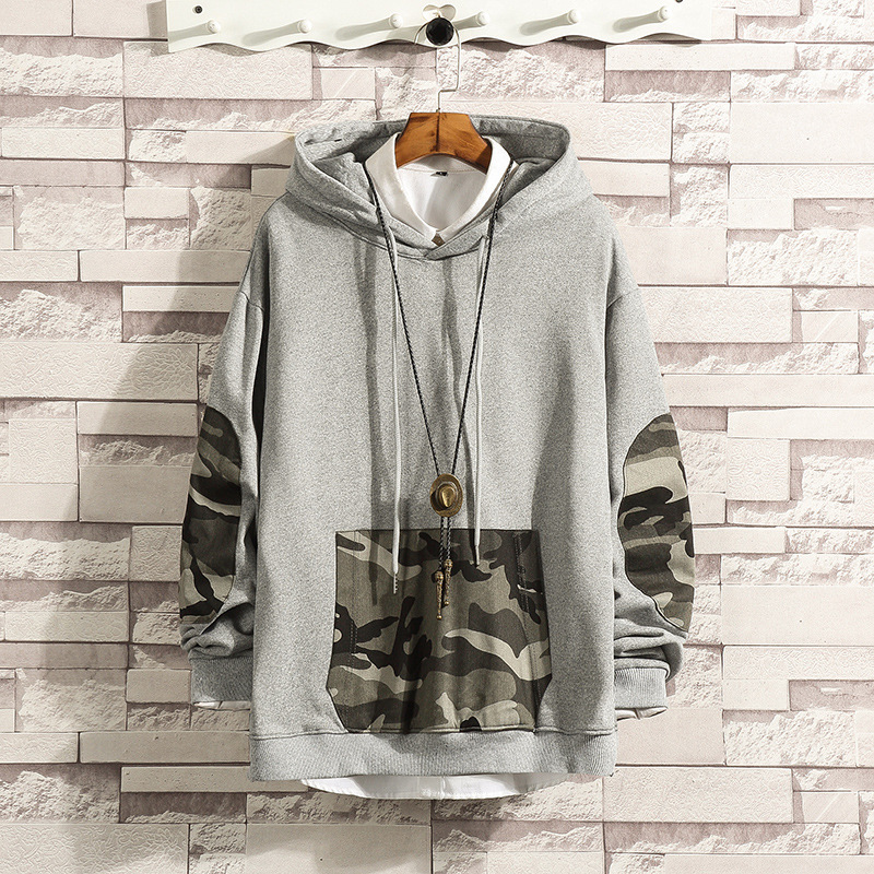 Title 2, Herren-Freizeitjacke mit Camouflage-Kapuzenpull...