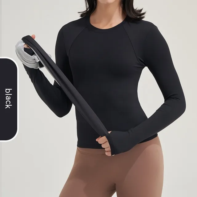 Yoga Clothes Women's Running Top Black - Shop at LoveMi