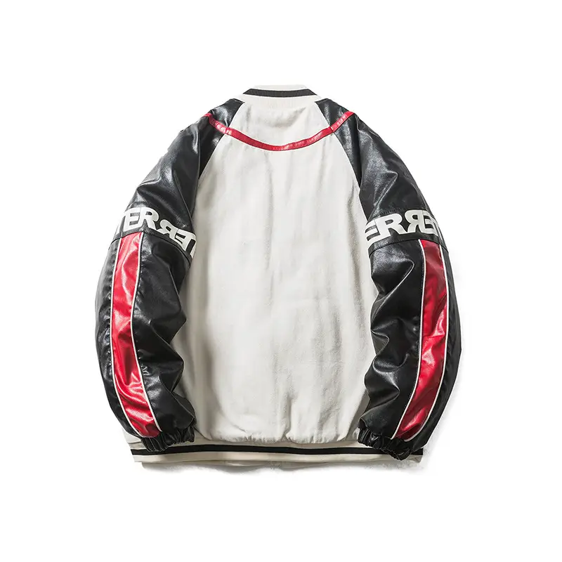 Letter Printing Contrast Stitching Loose Baseball Uniform