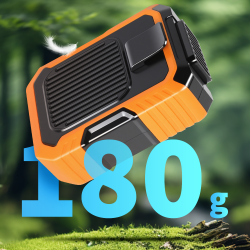 USB Rechargeable Waist-Mounted Fan & Power Bank Combo For On-the-Go Cooling