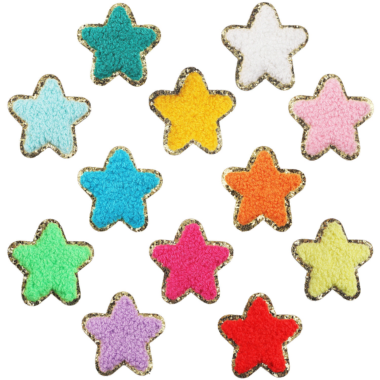 Chenille Heart Embroidered Fabric Patch — image 1