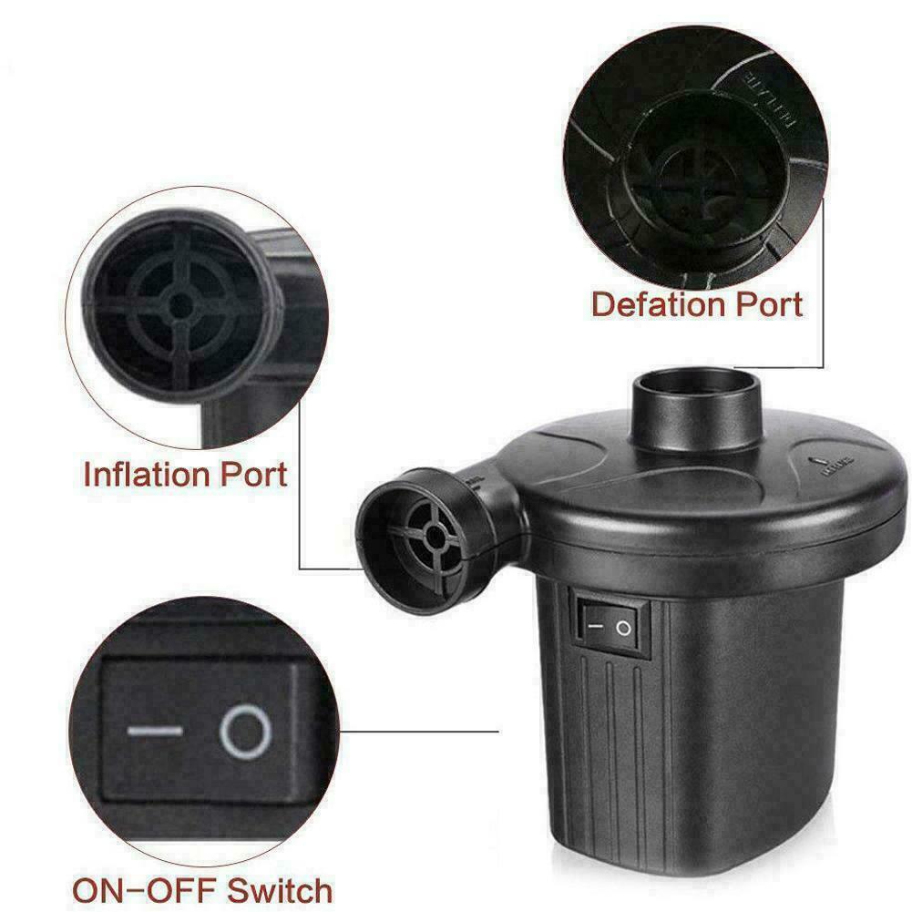 ELECTRIC AIR PUMP INFLATOR FOR INFLATABLES CAMPING BED MATTRESS SWIMMING POOL — foto 13