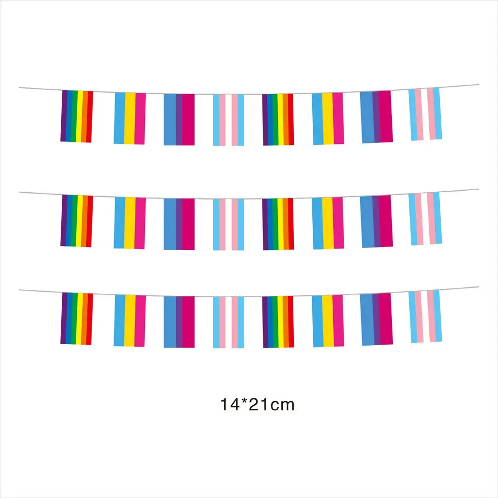 Creative Rainbow Flag Hanging Flags Lattice Decorations