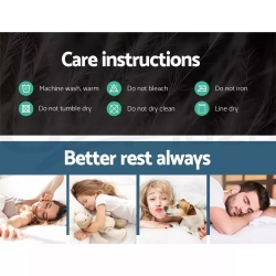 5CM Mattress Topper-Black- 153x203