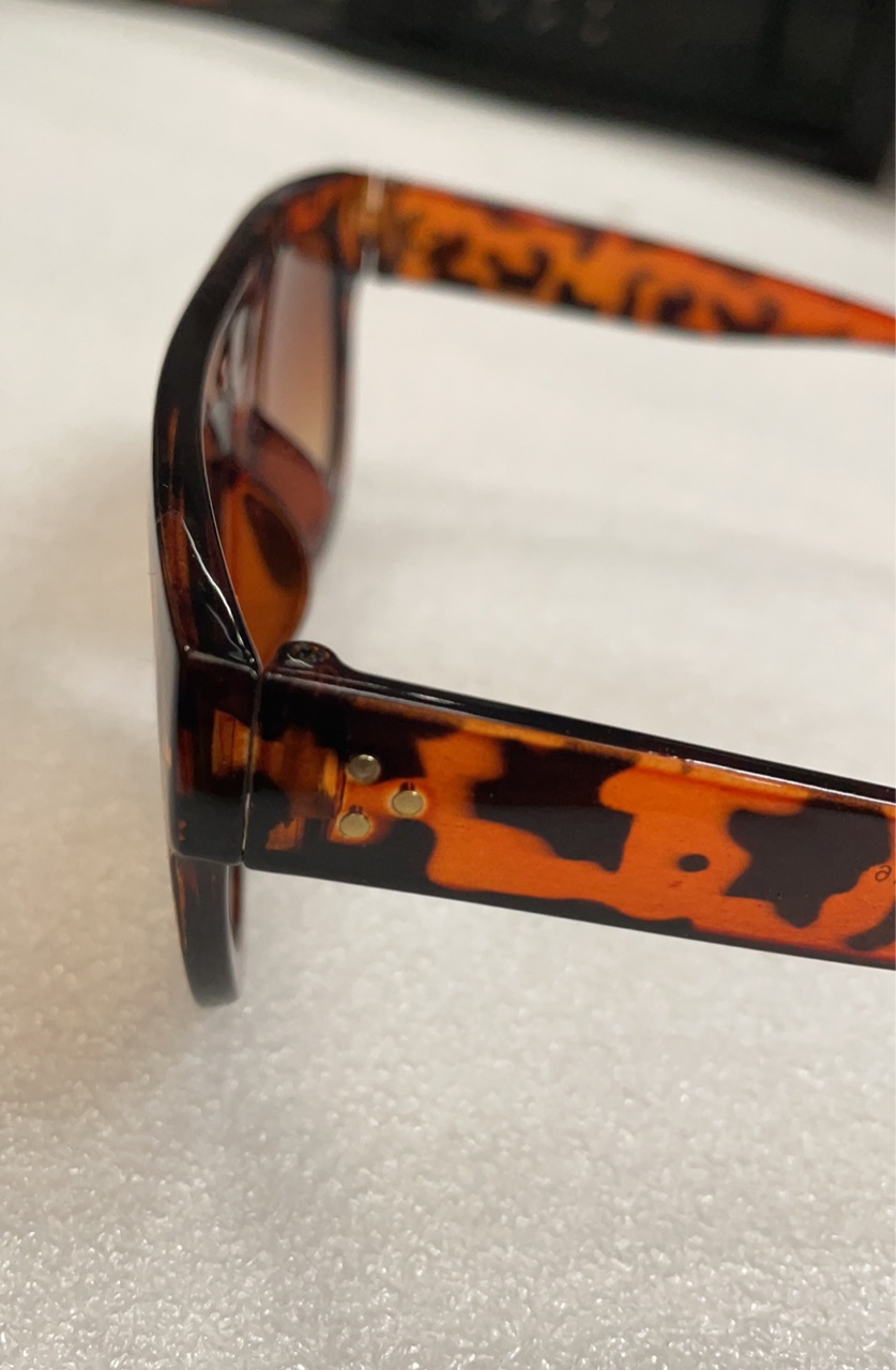Oversized Black Leopard Womens Ladies Sunglasses Flat Top Shield Shadow — image 3
