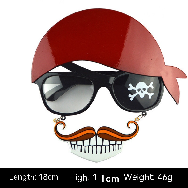 Red Hat Teeth Pirate Glasses