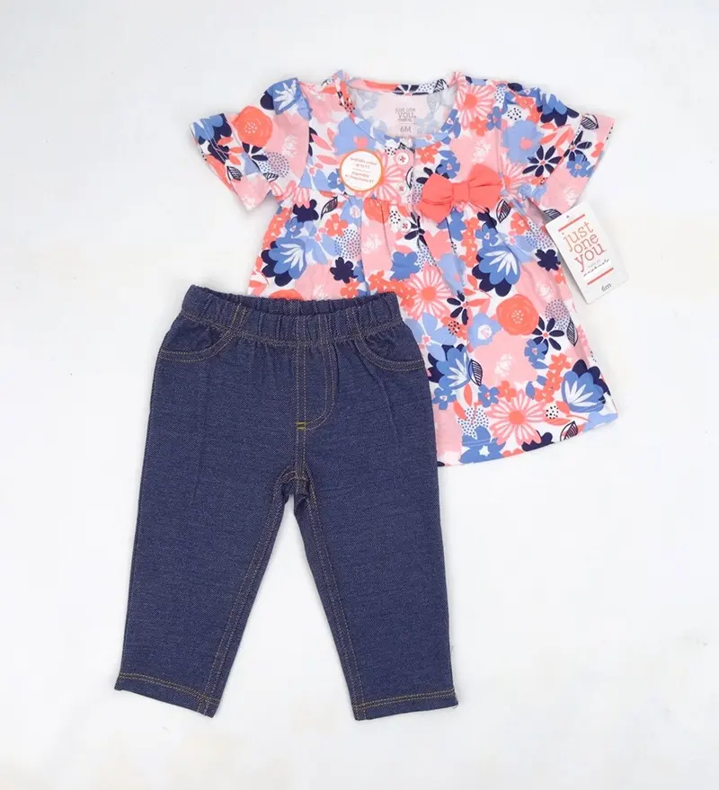 A Two-piece Set of Jeans for Kids