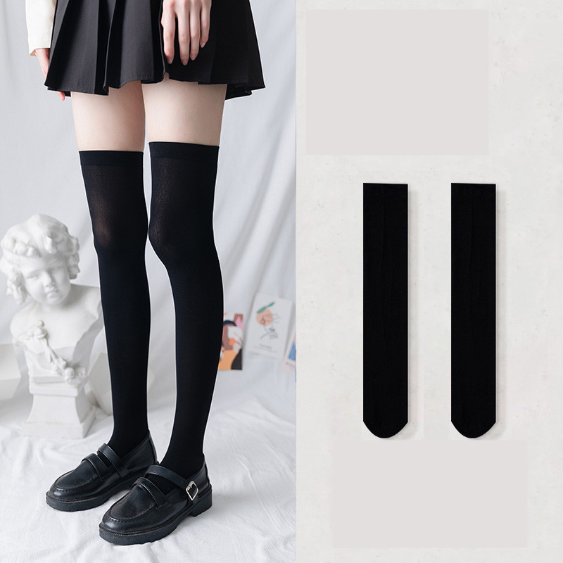 Knee socks black2Pairs