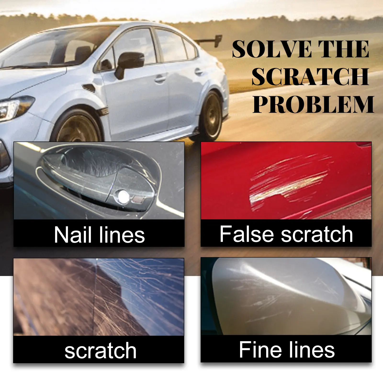 Rayhong Car Paint Scratch Repair Agent - Scratch Removal, Repair & Protection, Stain Elimination, Gloss Restoration & Polishing