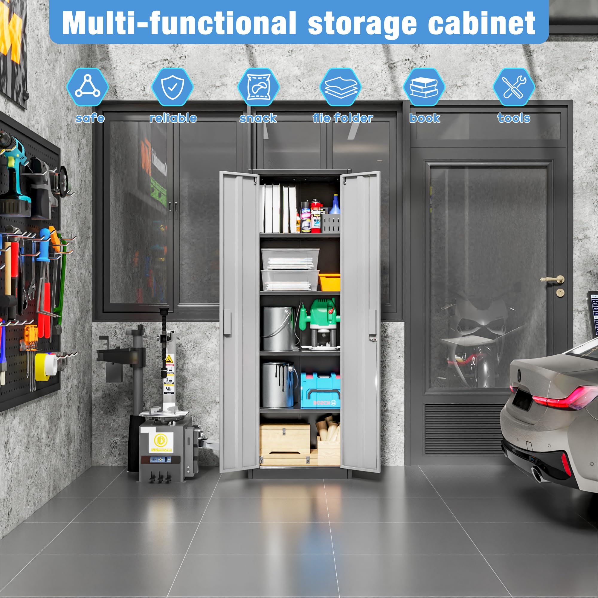 Armoire de rangement de garage en métal – Image 7