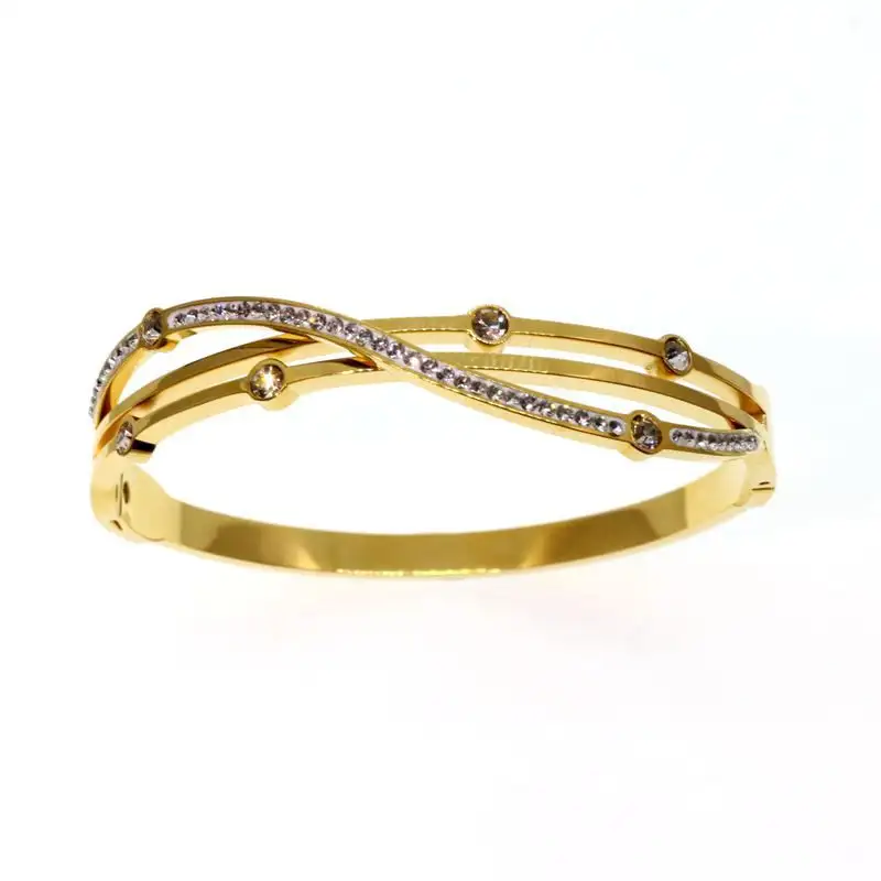 Fashion Women's Diamond Titanium Steel Bracelet