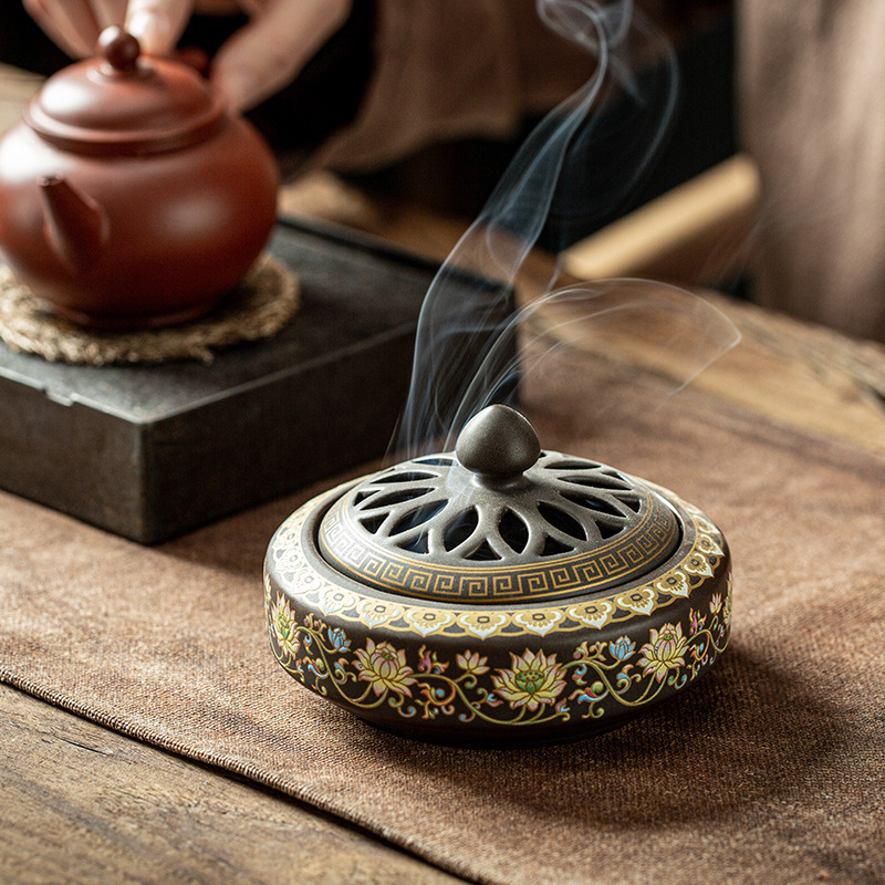 Title 2, Zen Censer Stove Ceramic Household Antique Ince...