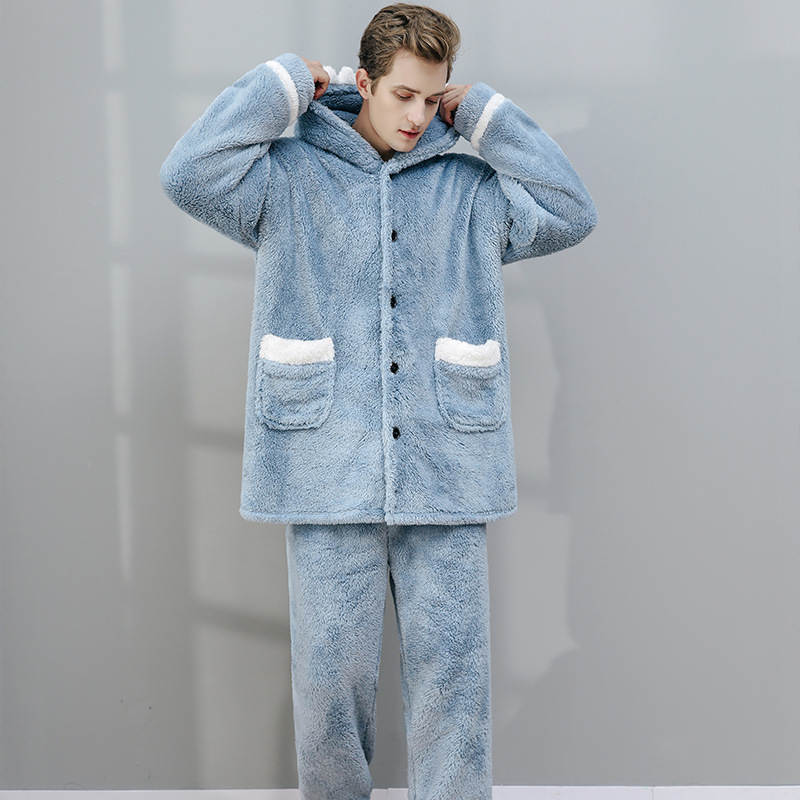 Home Coral Fleece Two Piece Pajamas