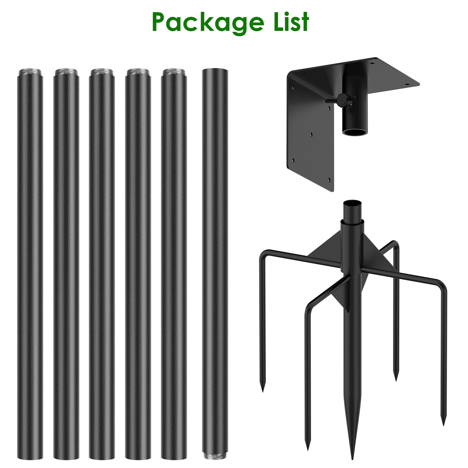 79.92in Bird House Pole Kit Height Adjustable Bird Feeder Pole Mount Kit Heavy Duty Bird House Pole Set With 5 Prongs Base For Bird House Bird Feed... Black - Shop at LoveMi