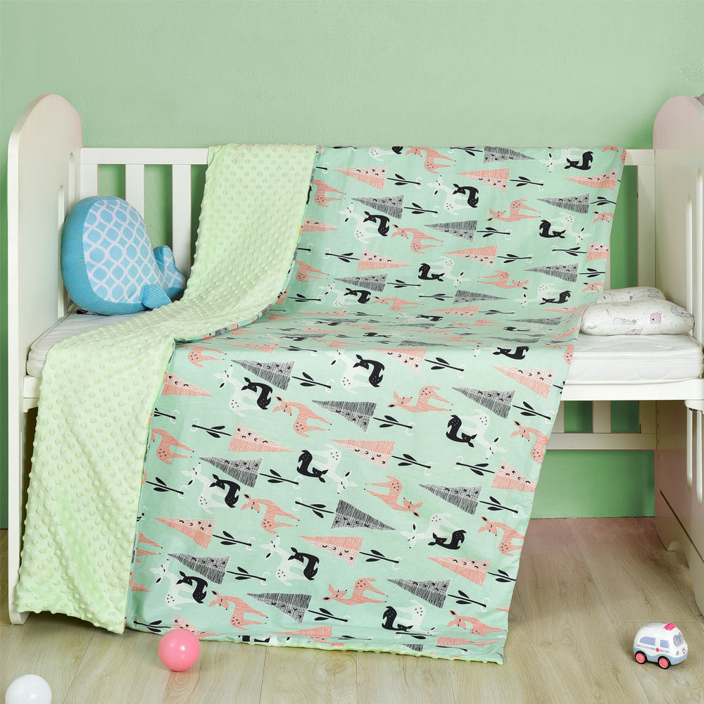 Soft Cotton Cartoon Baby Blanket Perfect Comfort for Your Baby BleuRibbon Baby