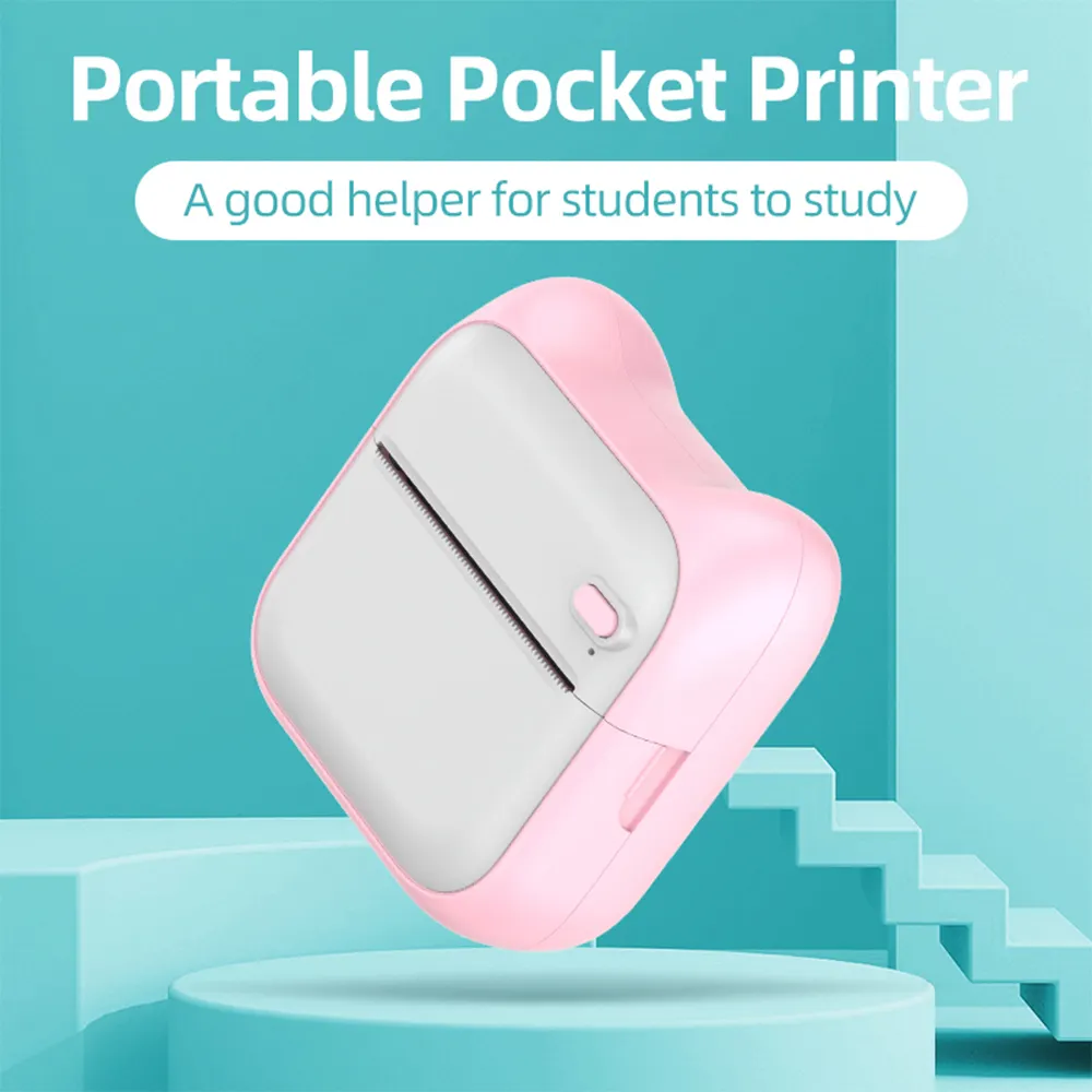 Mini Pocket Printer For Students Portable Home
