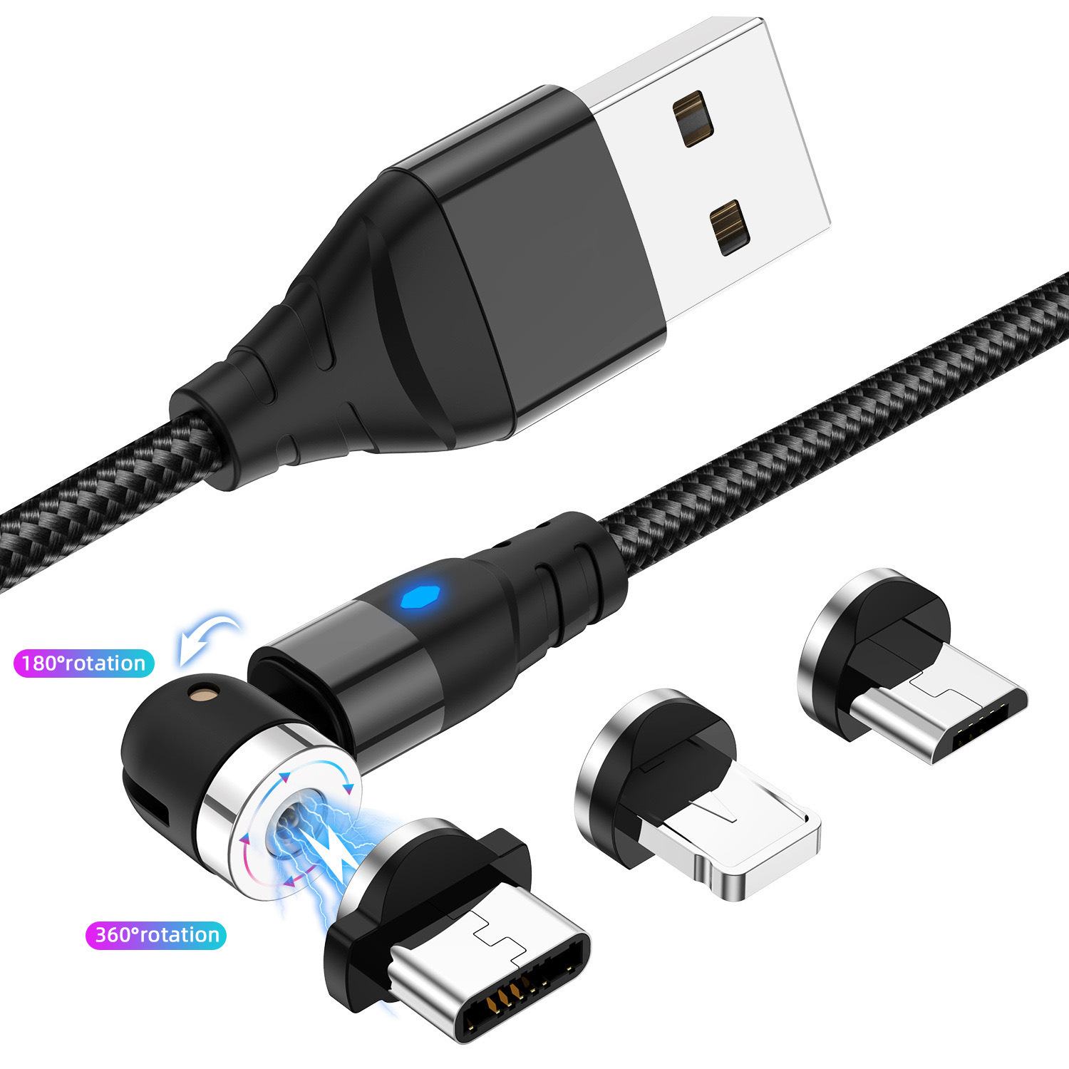 Magnetic data cable