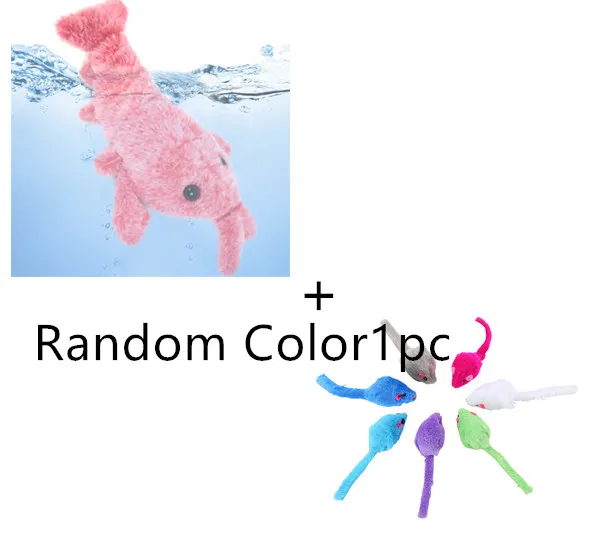 Pet Toys Electric Jumping Shrimp USB Charging Simulation Lobster Funny Cat Plush Pets Toy – image 6