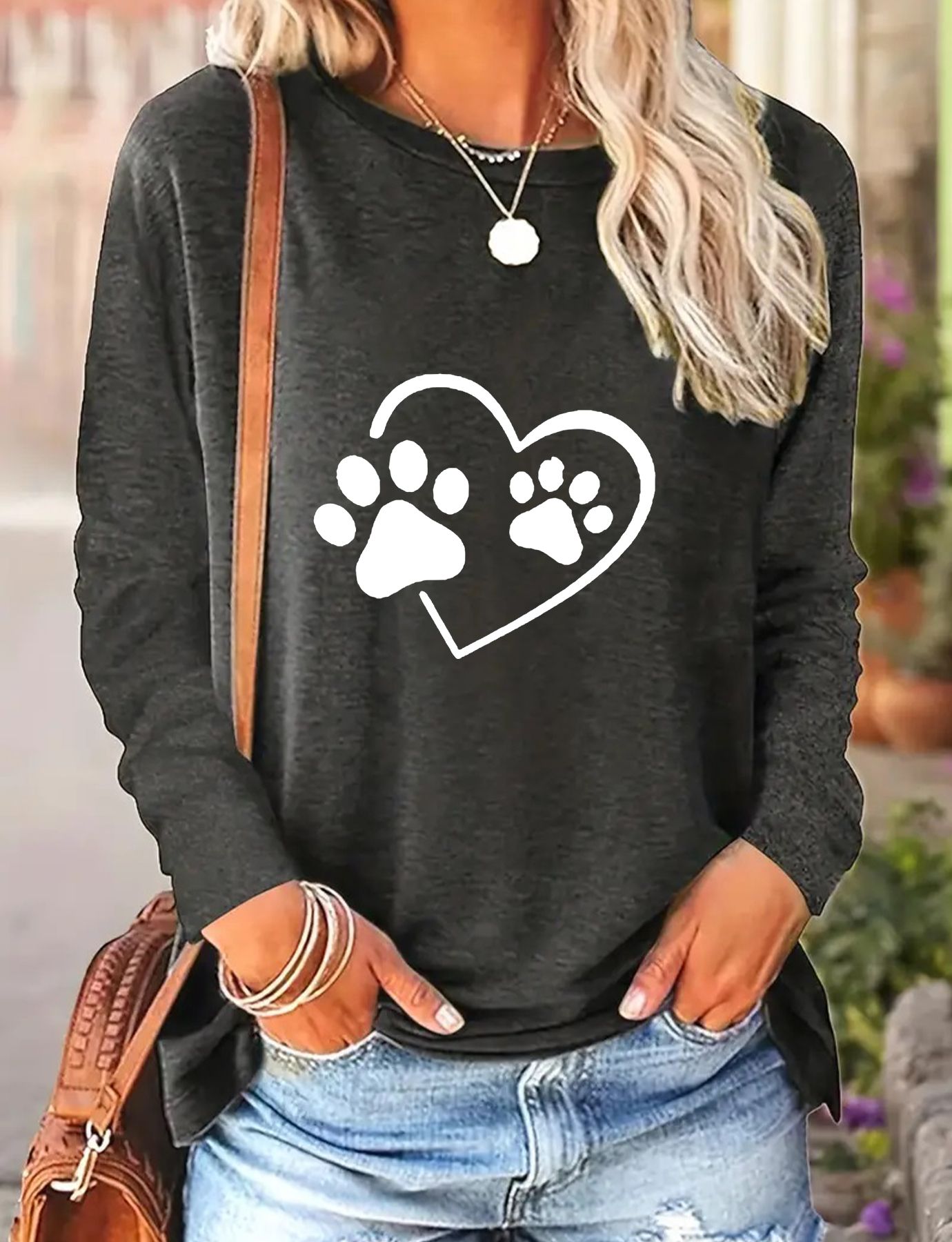 Women's Casual Long-sleeved Spring And Autumn T-shirt