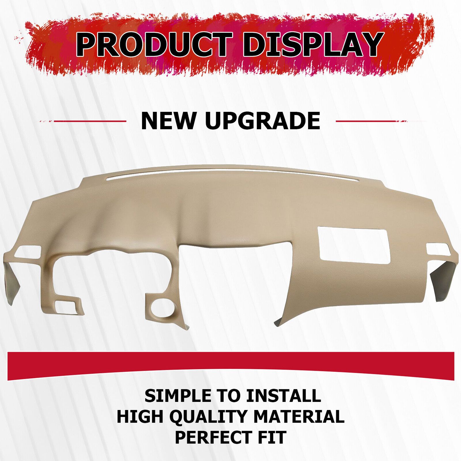 For Lexus 2004-2006 RX330 Base Beige Molded Dash Cover Dashboard Overlay Cap