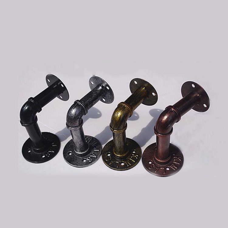 Nordic Wall Pipe Iron Shelf Six Branch