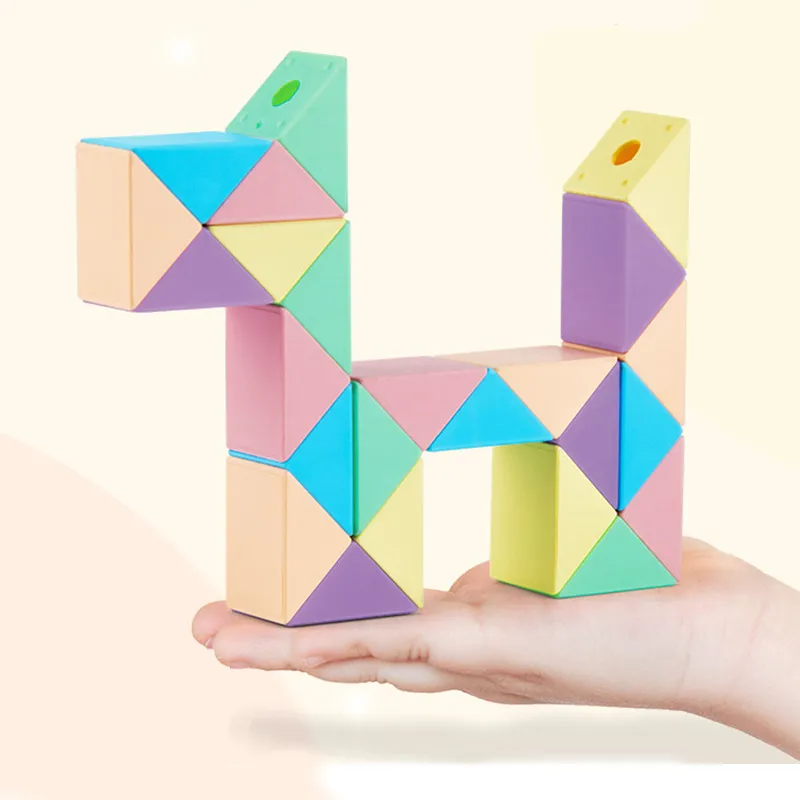 Snake Twist Cube Stress Relief Educational Toys Children Gifts Magic Snake Ruler Puzzle Folding Educational – image 6